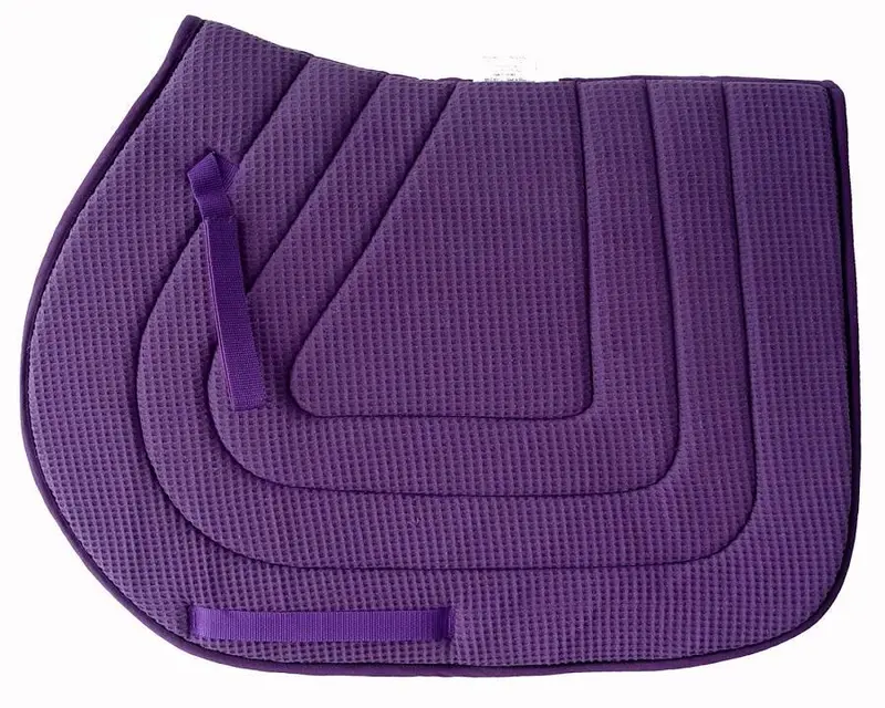 Pacific Rim International Piped Cotton Waffle All-Purpose Saddle Pad