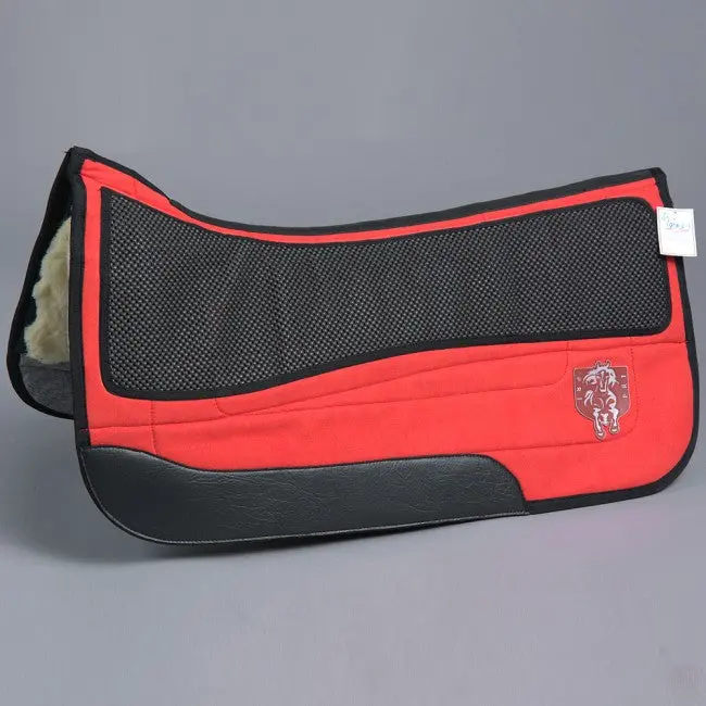 Pacific Rim International Red Equu Suede Western Saddle Pad 1