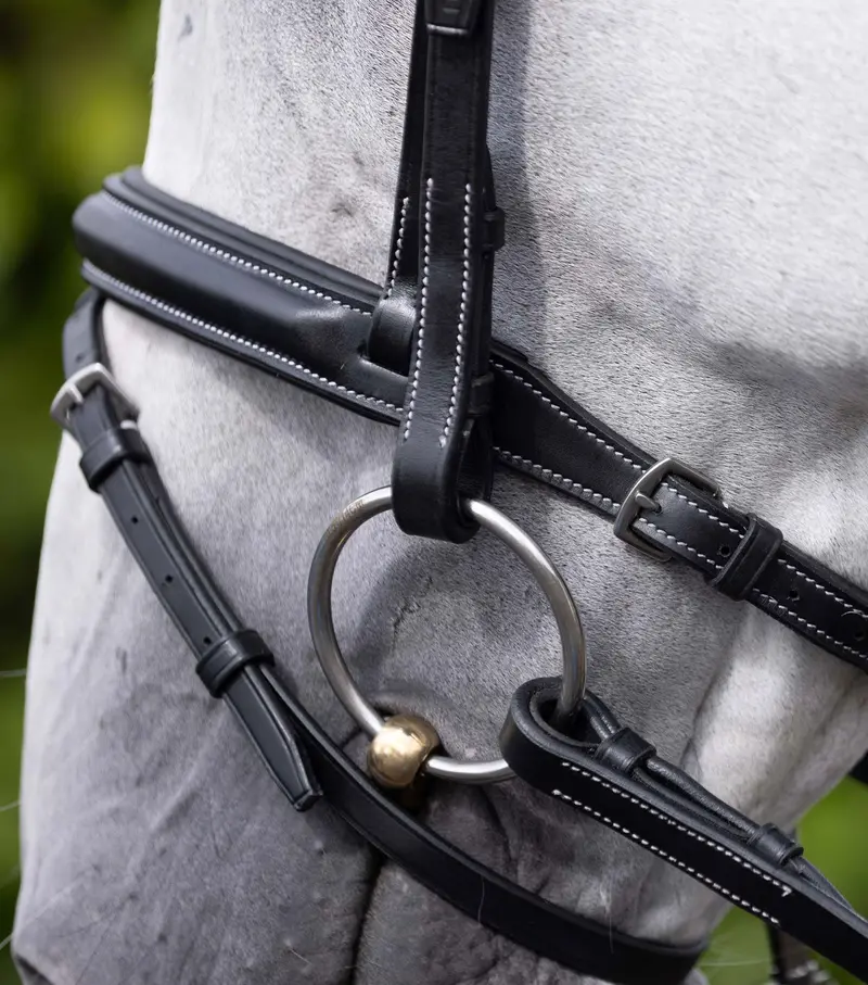 Padded Noseband For Pro Elevator Bridle Black 2