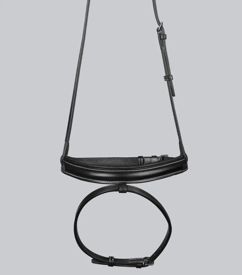 Padded Noseband For Pro Elevator Bridle Black 3