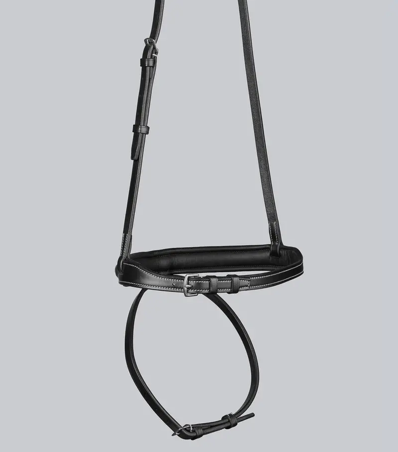 Padded Noseband For Pro Elevator Bridle Black 4