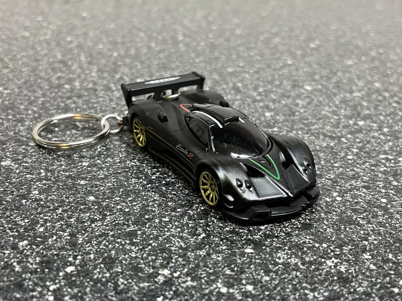 Pagani Zonda R Black Keychain Hot Wheels Matchbox Exotic 1
