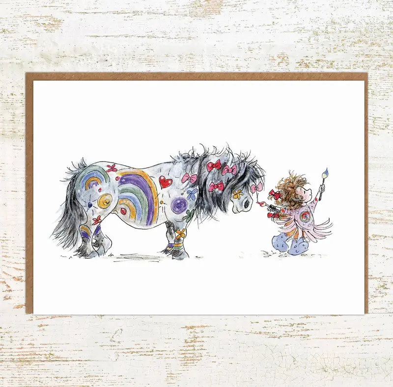Painted Pony Greeting Card 1
