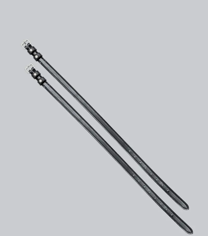 Patent Leather Spur Straps 1