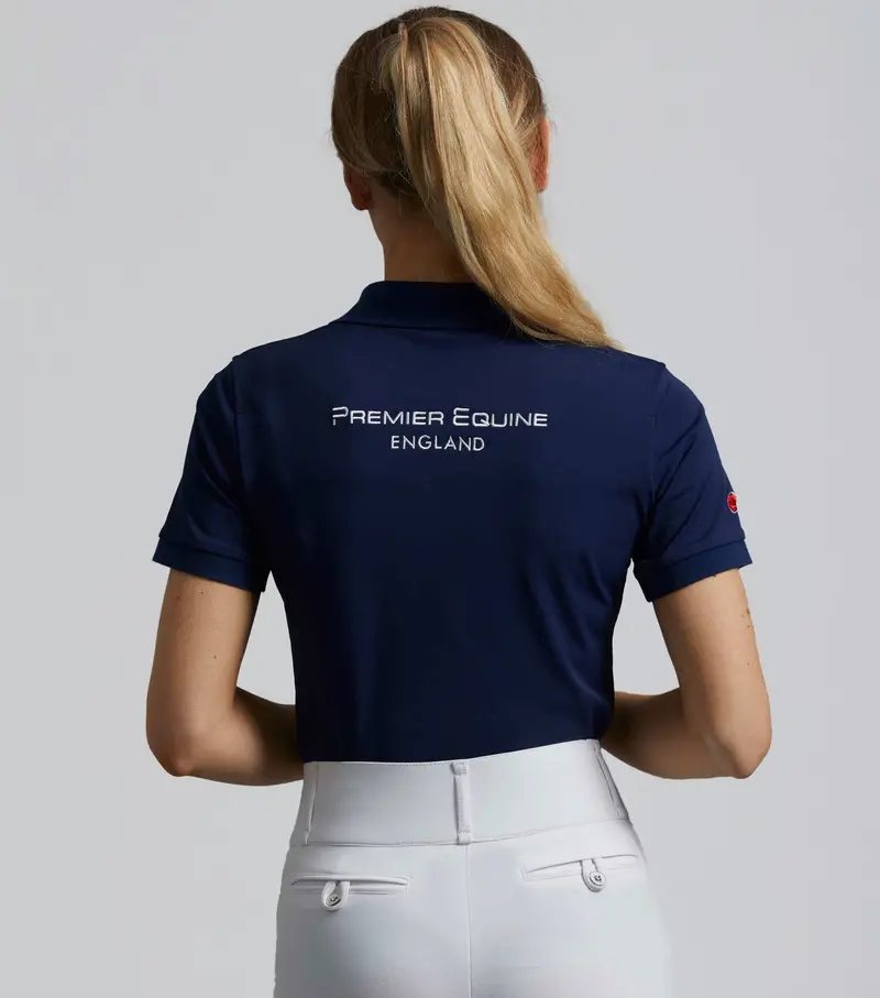 Pe Ladies Team Polo Shirt Navy 3