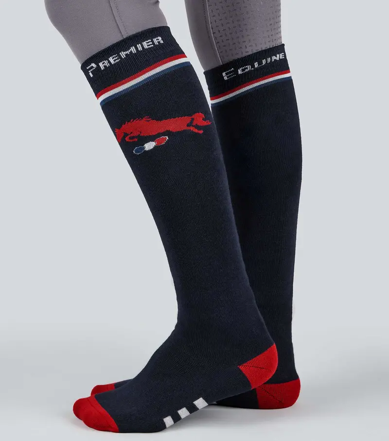 Pe Sports Highlight Riding Socks (1 Pair) Navy 1