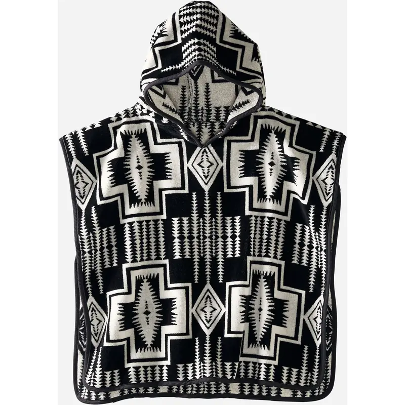 Pendleton Black Harding Hooded Towel 1