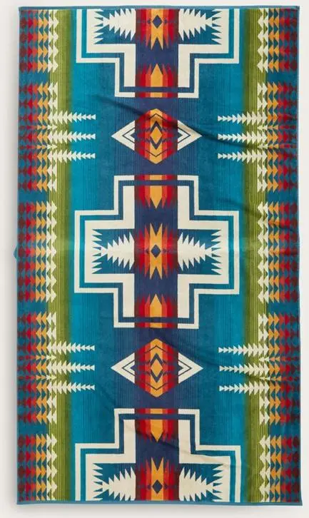 Pendleton Royal Blue Century Harding Oversized Spa Towel 1