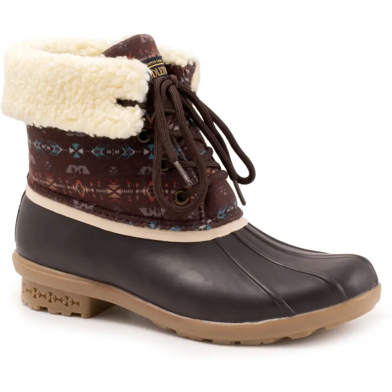 Pendleton Women's Brown Diamond Duck Boot 1