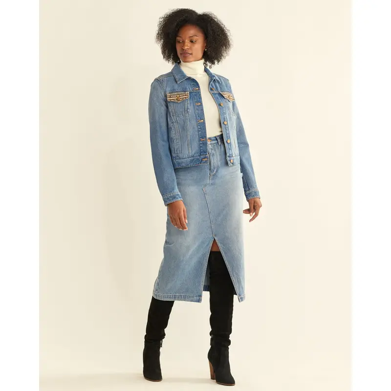 Pendleton Women's Denim And Wool Jean Jacket 1