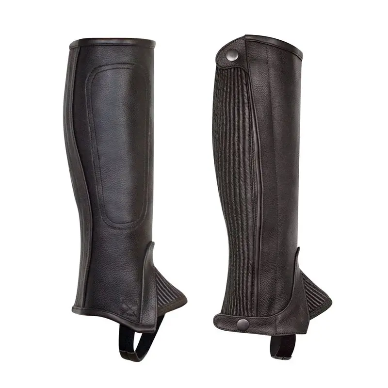 Perri's Black Professional Leather Half Chap 2