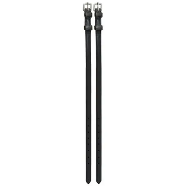 Perri's Black Spur Straps With Keepers 1