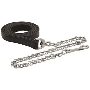 Perri's Leather Lead With Chrome Chain 1