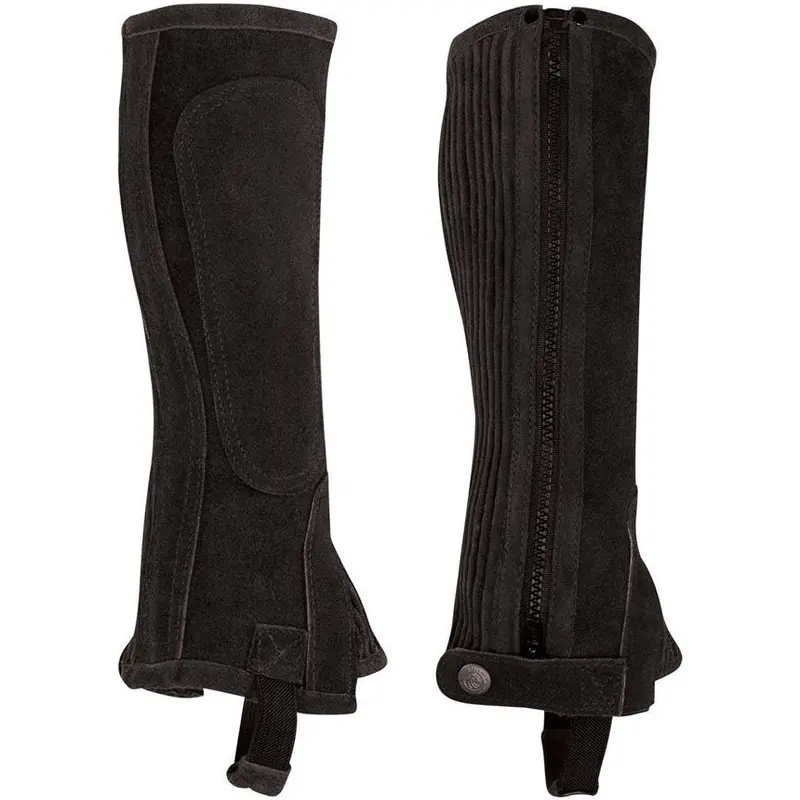 Perri's Youth Black Suede Zip Half Chap 1