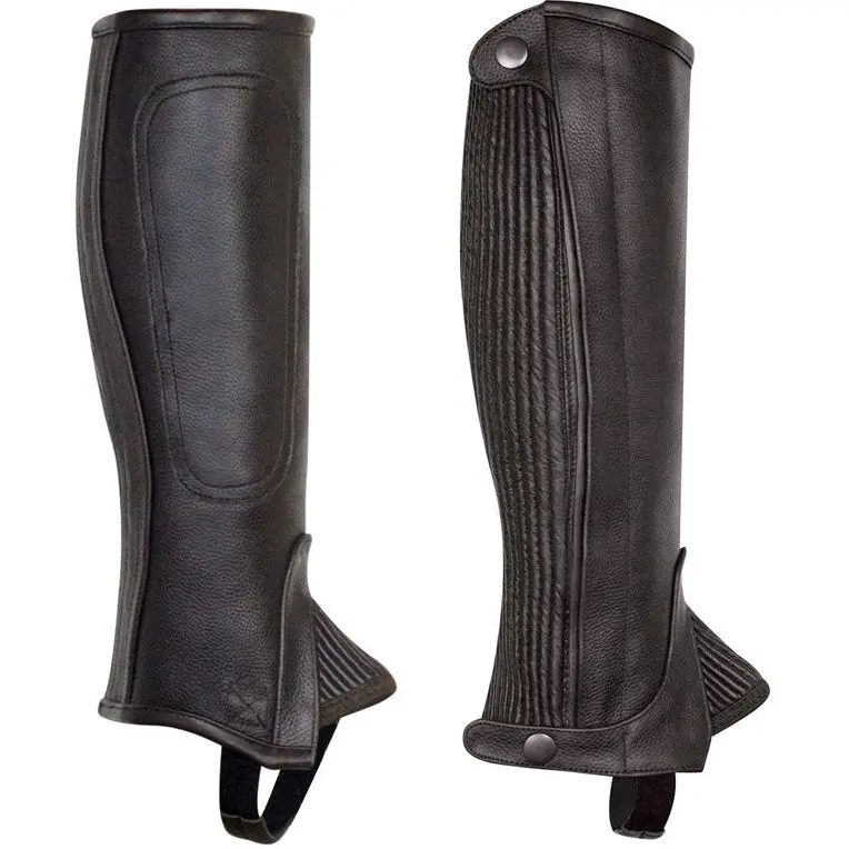 Perri's Youth Brown Professional Leather Half Chap 1