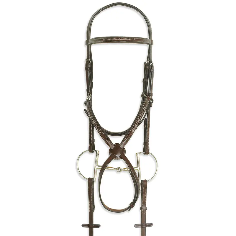 Pessoa Pro Fancy Stitched Figure-8 Bridle 1