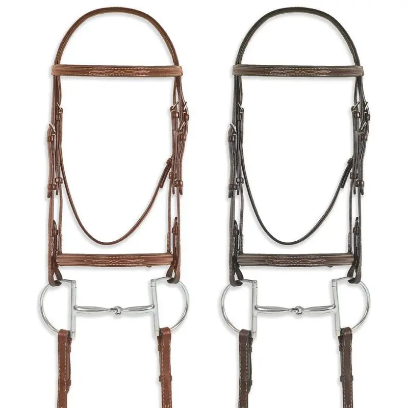 Pessoa Pro Fancy Stitched Raised Bridle 1