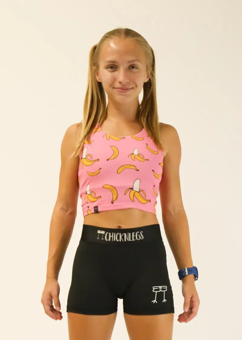 Pink Bananas Pwr Crop Top 2