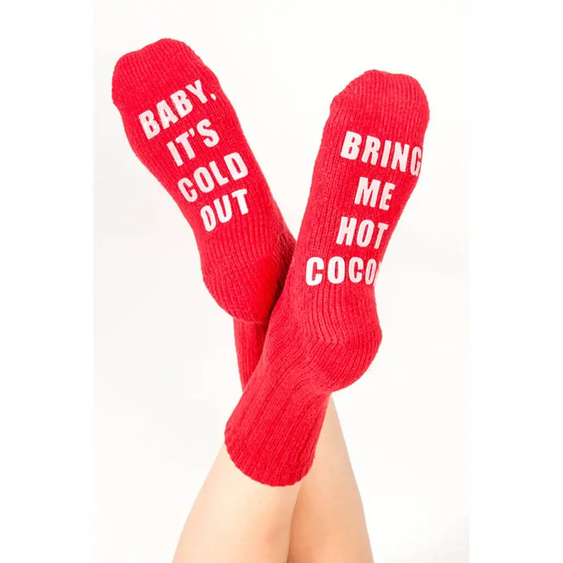 Pj Salvage Baby Its Cold Outside Socks 1