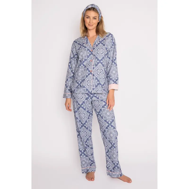 Pj Salvage Country Rose Flannel Pj Set 1