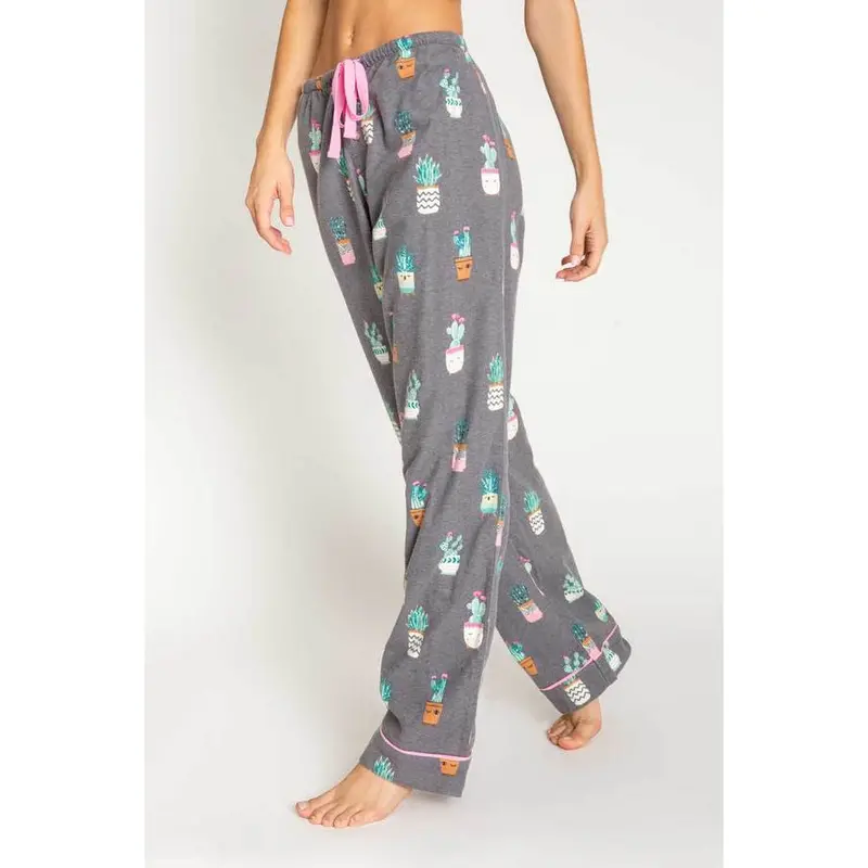Pj Salvage Gray Cactus Pj Pants 1