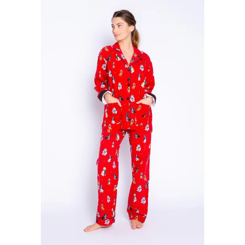Pj Salvage Happy Howladays Flannel Pj Set 1