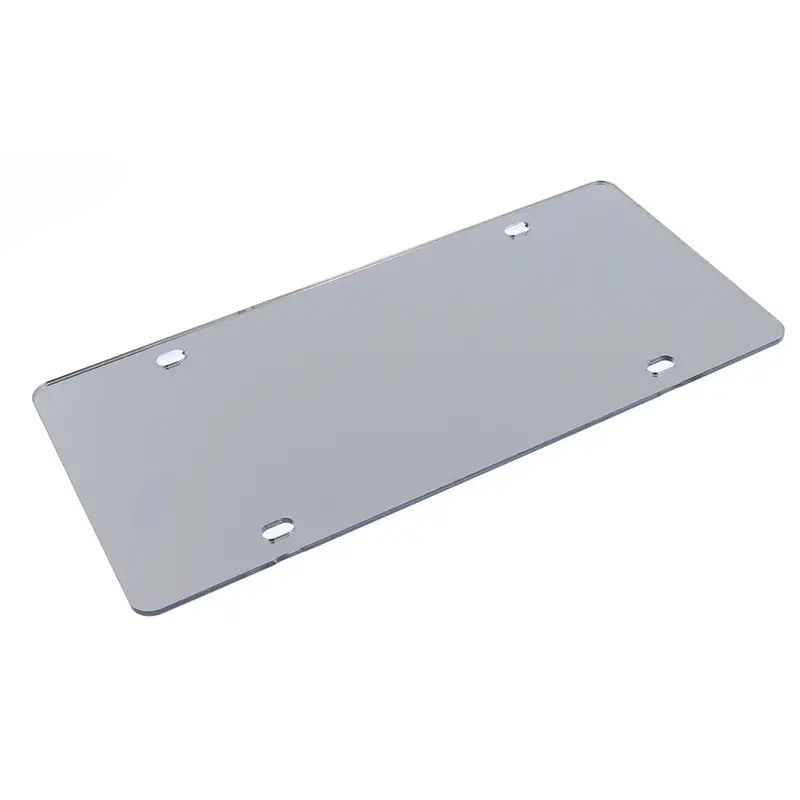 Plain Laser Mirror License Plate (Chrome) 2