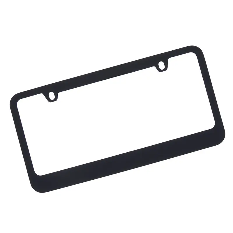 Plain License Plate Frame (Black) 1