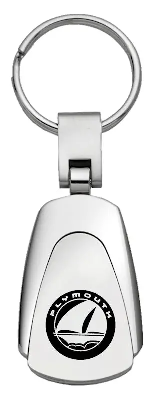 Plymouth Teardrop Key Chain (Silver) 1