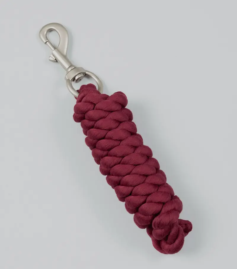 Polycotton Lead Rope: 2 Meters Burgundy 1