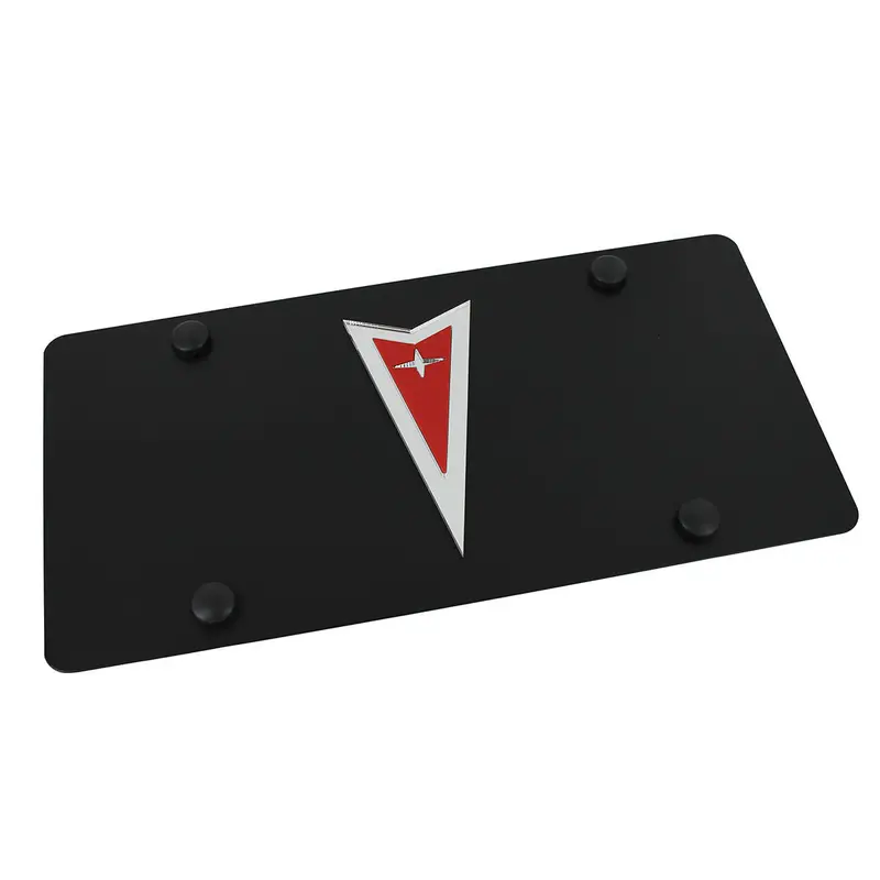 Pontiac Carbon License Plate (Black) 1