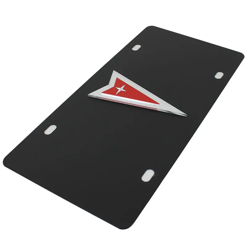 Pontiac Carbon License Plate (Black) 2
