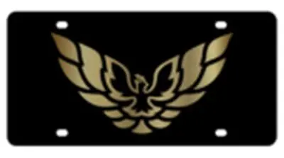 Pontiac Firebird Lazer-Tag Acrylic License Plate (Black) 1