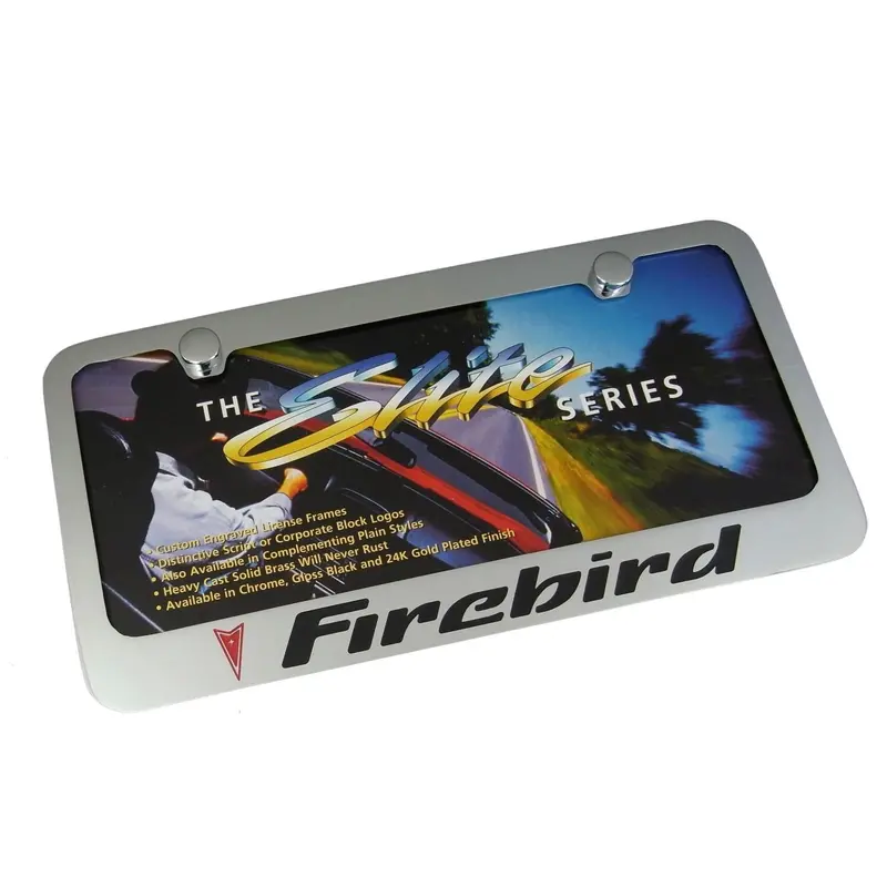 Pontiac Firebird License Plate Frame (Chrome) 1