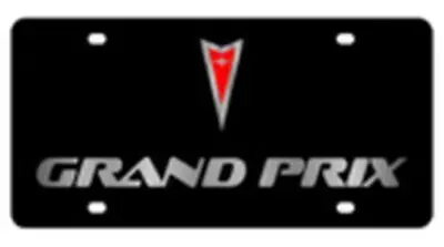 Pontiac Grand Am Lazer-Tag Acrylic License Plate (Black) 1