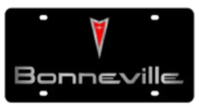 Pontiac Grand Prix Lazer-Tag Acrylic License Plate (Black) 1