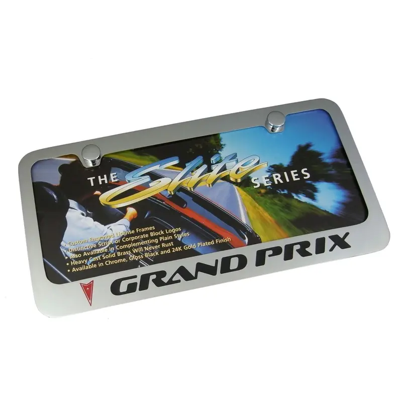 Pontiac Grand Prix License Plate Frame (Chrome) 1