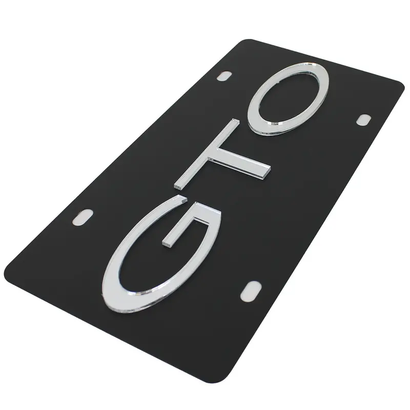 Pontiac Gto Name License Plate (Black) 2