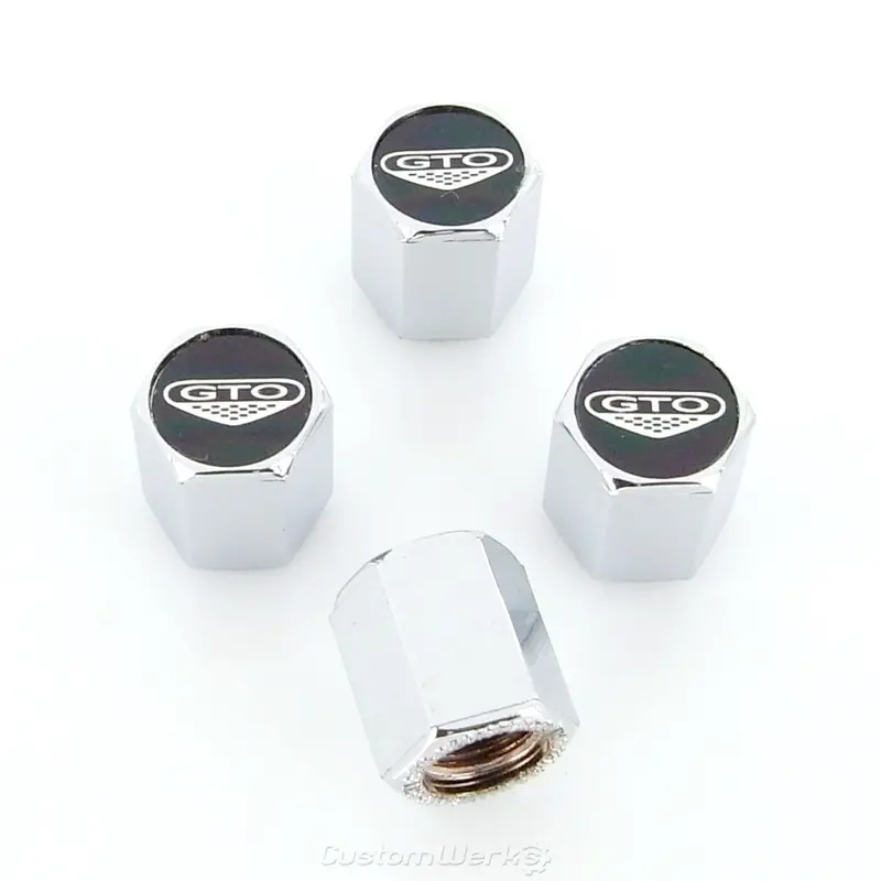 Pontiac Gto New Shield Logo Tire Stem Valve Caps 1