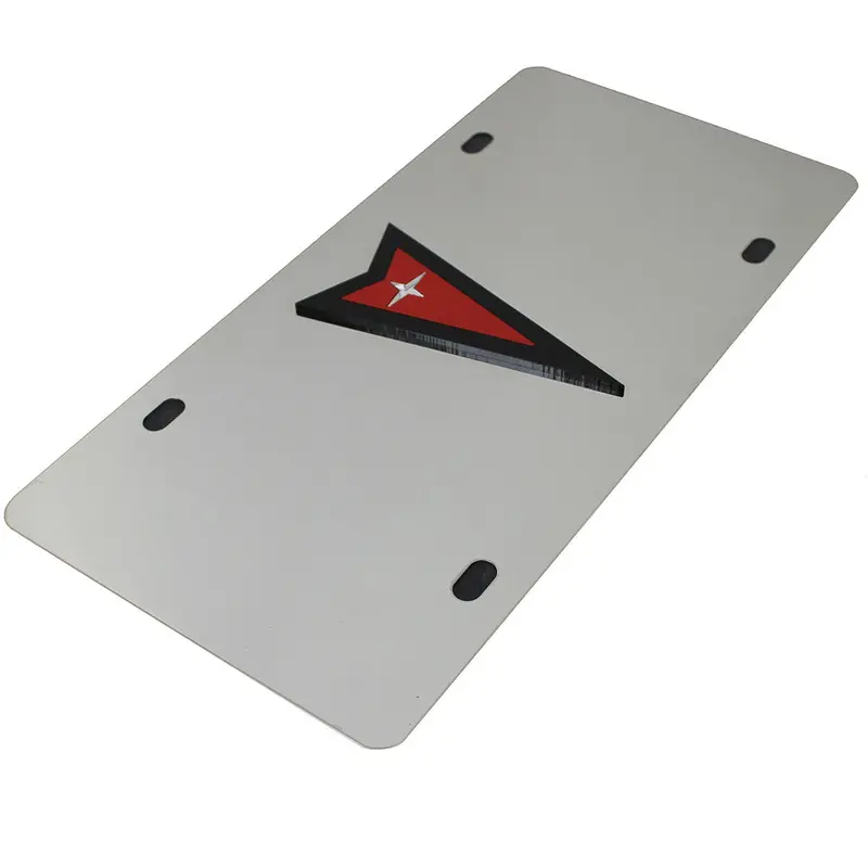 Pontiac License Plate (Chrome) 2