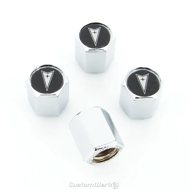 Pontiac Logo Tire Stem Valve Caps 2