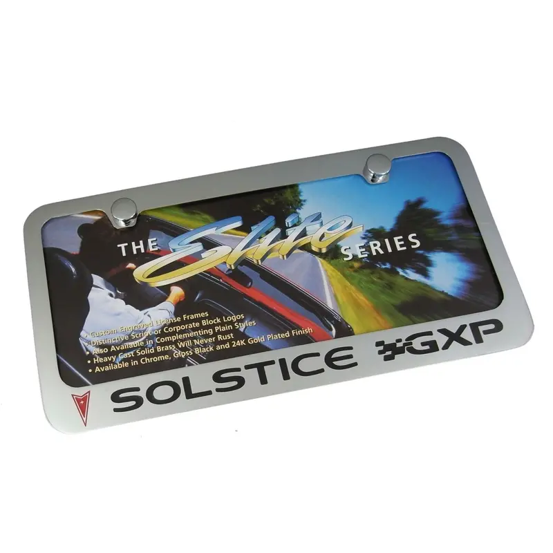 Pontiac Solstice Gxp License Plate Frame (Chrome) 1