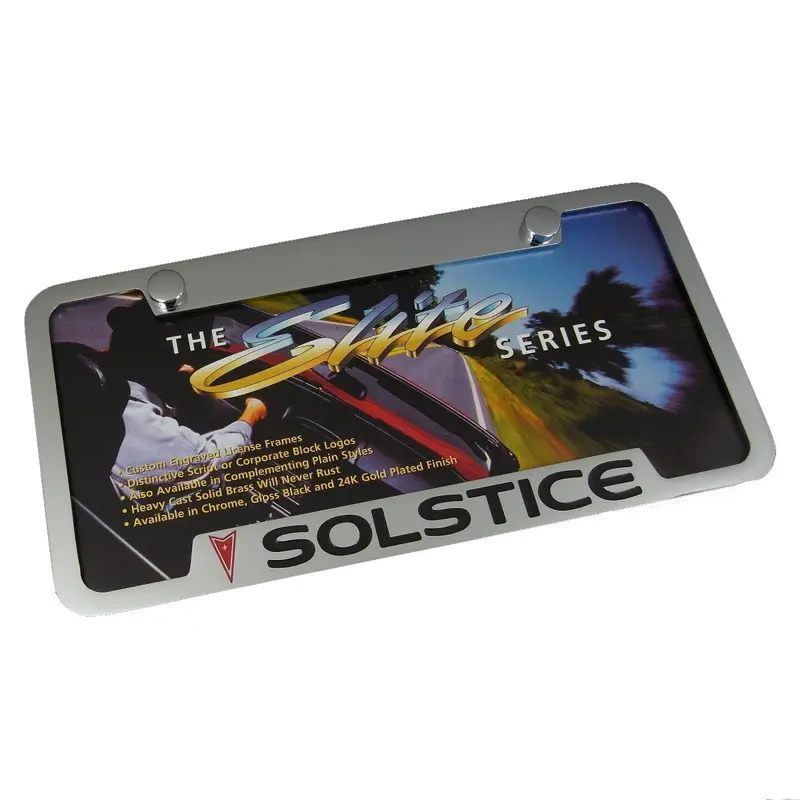 Pontiac Solstice License Plate Frame (Chrome) 1