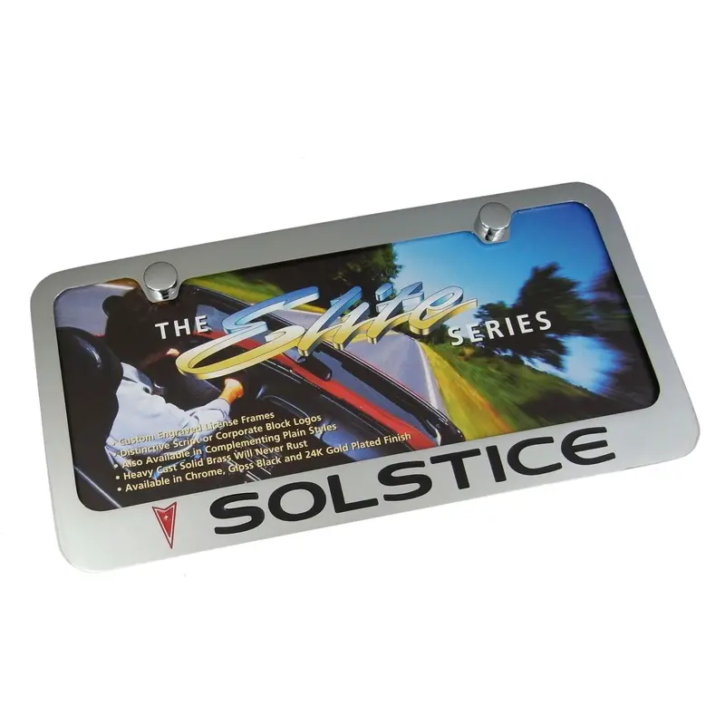 Pontiac Solstice License Plate Frame (Chrome) 1