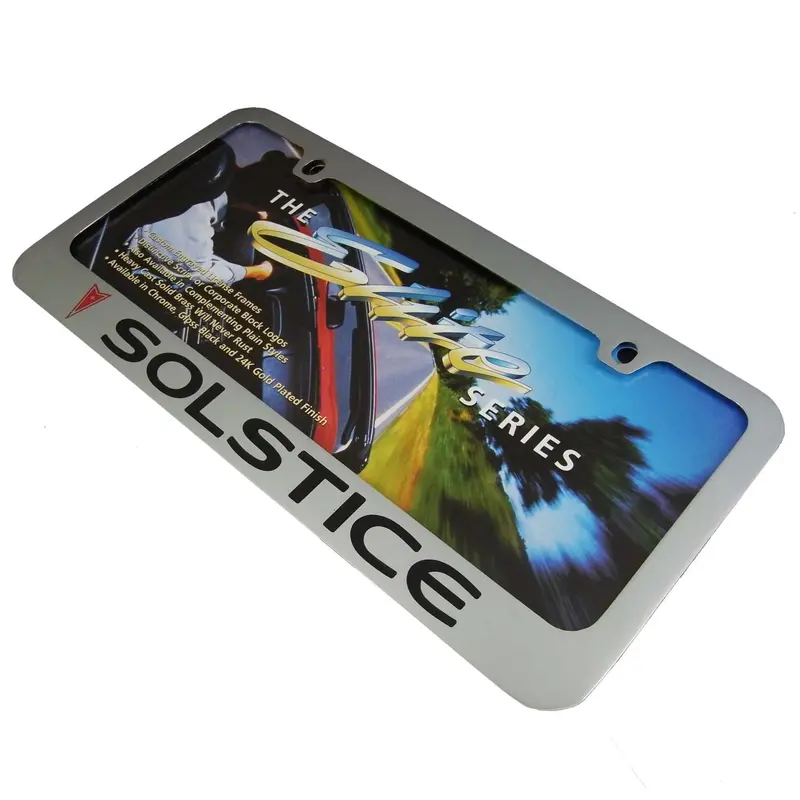 Pontiac Solstice License Plate Frame (Chrome) 2