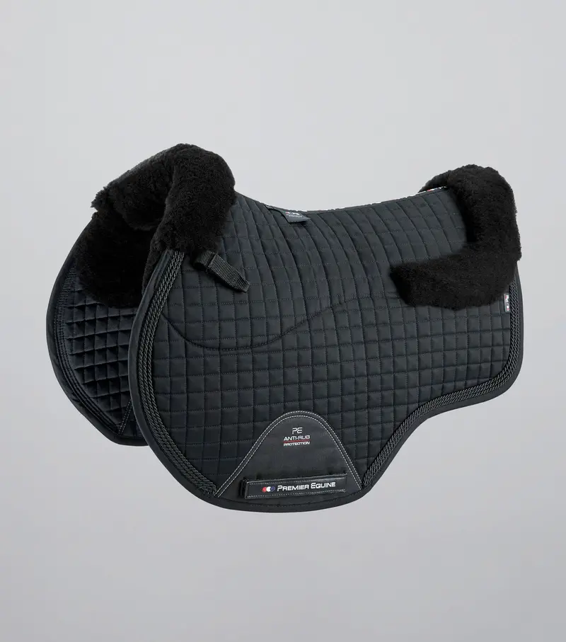 Pony Close Contact Merino Wool Half Lined European Gp/ Jump Square Black/Black Wool 1