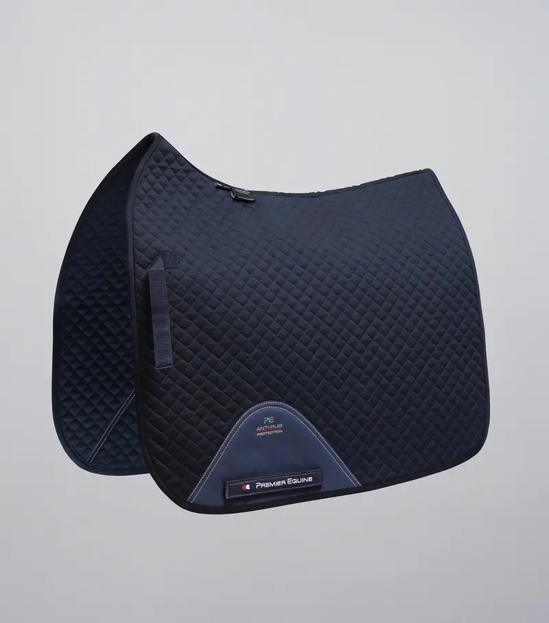 Pony Plain Cotton Dressage Square Navy 1