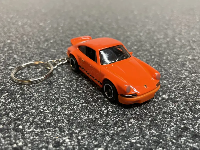 Porsche 911 Carrera  Rs 2.7 Orange Keychain Hot Wheels 1