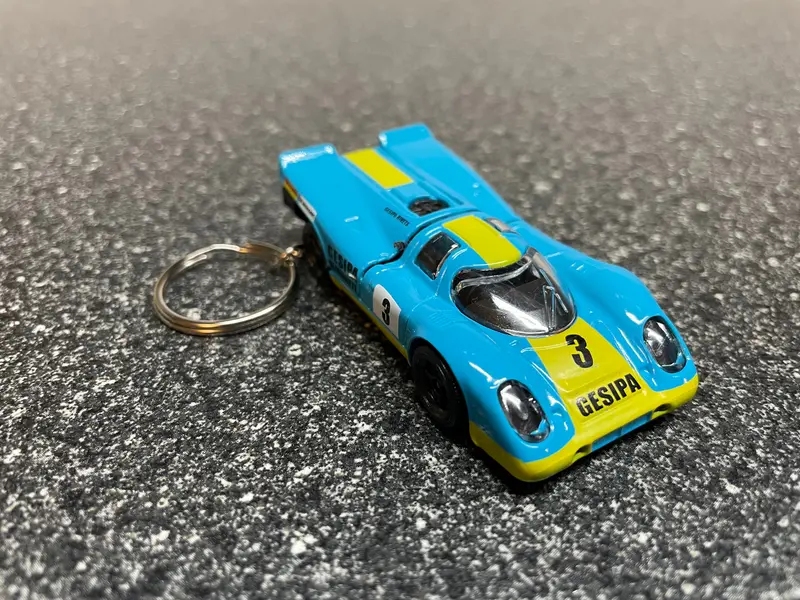 Porsche 917 Racecar Lemans Keychain Hot Wheels Matchbox 1