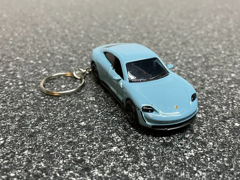 Porsche Taycan Keychain Hot Wheels Matchbox 1
